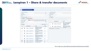 Lampiran 1 – Share & transfer documents
Source: https://www.assai-software.com/solutions/roles/document-controllers/
 