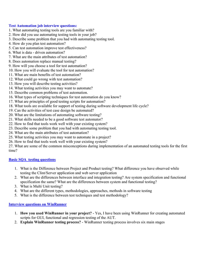 3104328 softwaretestinginterviewquestions PDF