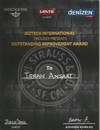 Iqran Ansari award