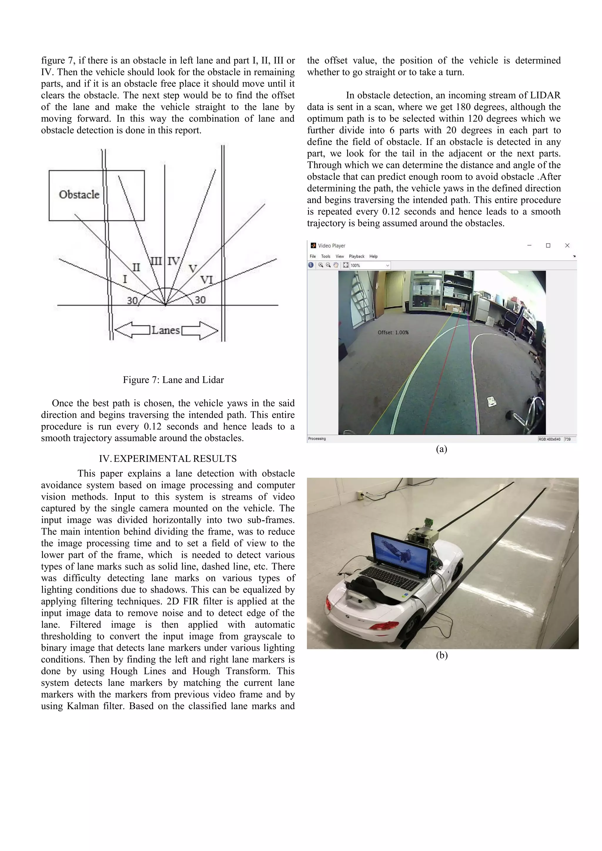 Lane Detection and Obstacle Aviodance | PDF