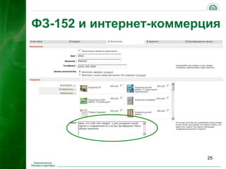 ФЗ-152 и интернет-коммерция




                         25
 