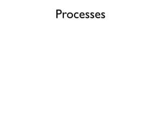 Processes
 