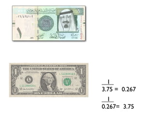 1  
3.75 = 0.267
  1  
0.267= 3.75
 