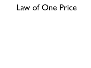 Law of One Price
 
