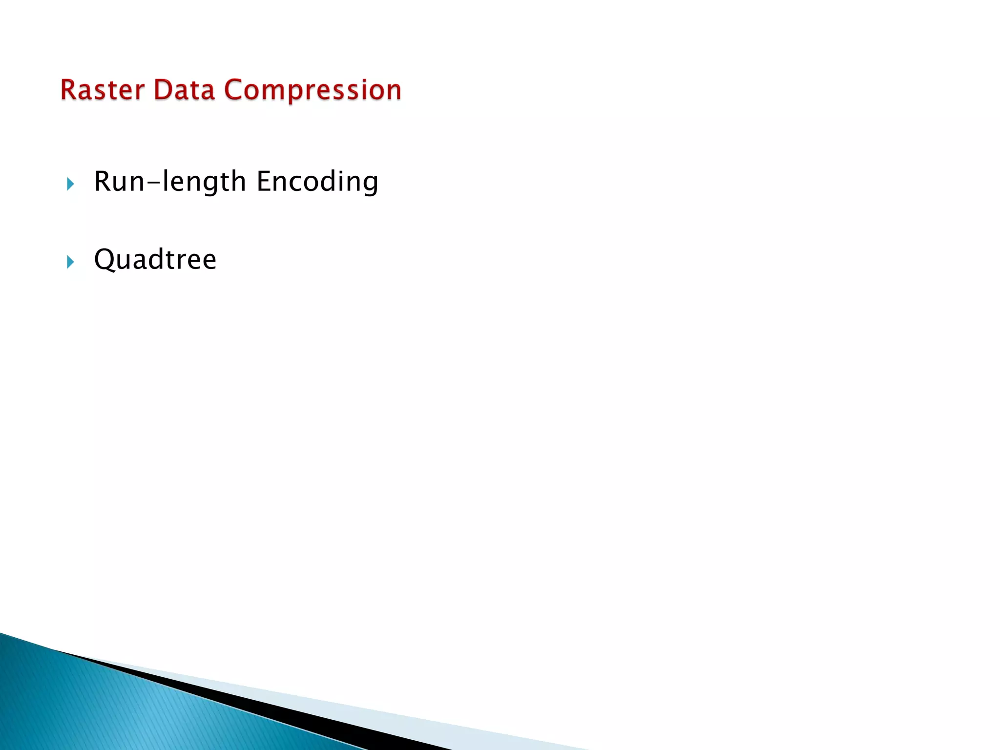 Run-length Encoding 
Quadtree  