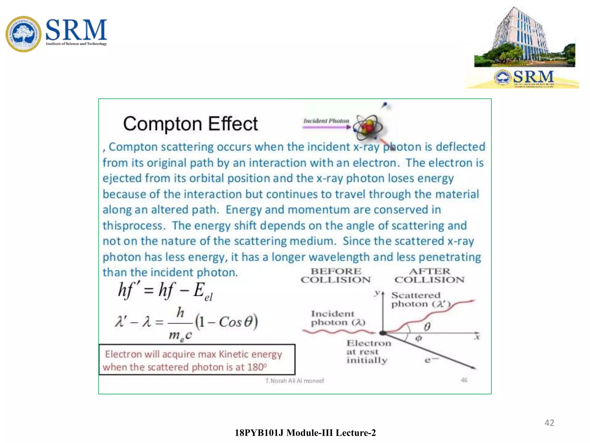 42
18PYB101J Module-III Lecture-2
 