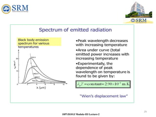 29
18PYB101J Module-III Lecture-2
 