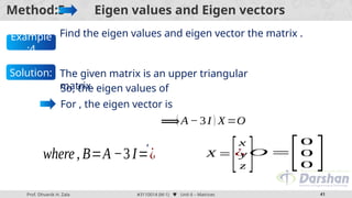 Comprehensive Guide to Eigenvalues and Eigenvectors in Matrices | PPTX