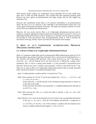 Cryptanalysis and Enhancement of Two Low Cost RFID Authentication ...