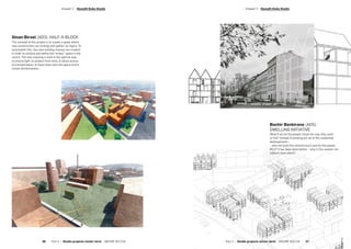 Sinan Birsel (AD3): HALF-A-BLOCK
The concept of this project is to create a space where
new communities can emerge and gather: an Agora. To
accomplish this, two new building masses are created
in order to enclose and define the “empty” space in the
centre. The new massing is built in the optimal way
to ensure light, to protect from wind, to allow access
to transportation, to have vision over the agora and to
create attractiveness.
Bachir Benkirane (AD5):
DWELLING INITIATIVE
What if we let the people chose the way they want
to live? Instead of building out all of the residential
developments…
…why not build the infrastructure and let the people
fill it? It has been done before – why is this system not
utilised more often?
­Chapter 2  Nasadil-Duba Studio­Chapter 2  Nasadil-Duba Studio
Part 2 — Studio projects winter term  ARCHIP 2017/18   3736  Part 2 — Studio projects winter term  ARCHIP 2017/18
 