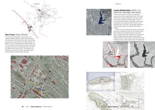 Petr Frank (AD10): ŘÍČANY
The work will be devoted to transforming a site
adjacent to Říčany Railway station, which currently
has the largest reserves of land in town. The site area
is situated on an axis between two historical parts of
Říčany – the town square and the railway station. The
aim of the project is to provide new types of housing in
the public realm and to revitalise the main axis from
the station to the centre of town. The proposal is to
integrate a new urban structure with public spaces
and to transform existing station buildings.
Louise Nebelsztein (AD10): A VI-
SION FOR JABLONEC NAD NISOU
A vision for Jablonec nad Nisou is a proposal to
work with the river to regenerate the city. The centre
suffers from a problem of density. The centre needs
to find ways to become attractive again. The river
has the amazing potential to tackle this density issue
by creating a more pleasant infrastructure for non-
motorised users of the city. This includes pedestrians,
cyclists, elderly people, and people with reduced
mobility.
The city owns a lot of plots around the river and has
the power to change the local life by investing energy
and creativity into creating accesses to the water
areas. I suggested 6 places along the river which have
different problematics and which require different
design solutions. They are points on a potentially wider
riverfront system. I hope to open minds onto unthought
possibilities as well as already brought up solutions by
local organisations such as PLACE.
Part 2 — Master diplomas  ARCHIP 2017/18   97
­Chapter 5­Chapter 5
96  Part 2 — Master diplomas  ARCHIP 2017/18
 