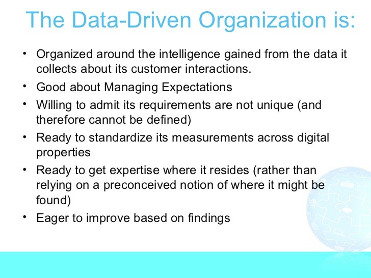 5 Essential Practices for the Data Driven Organization