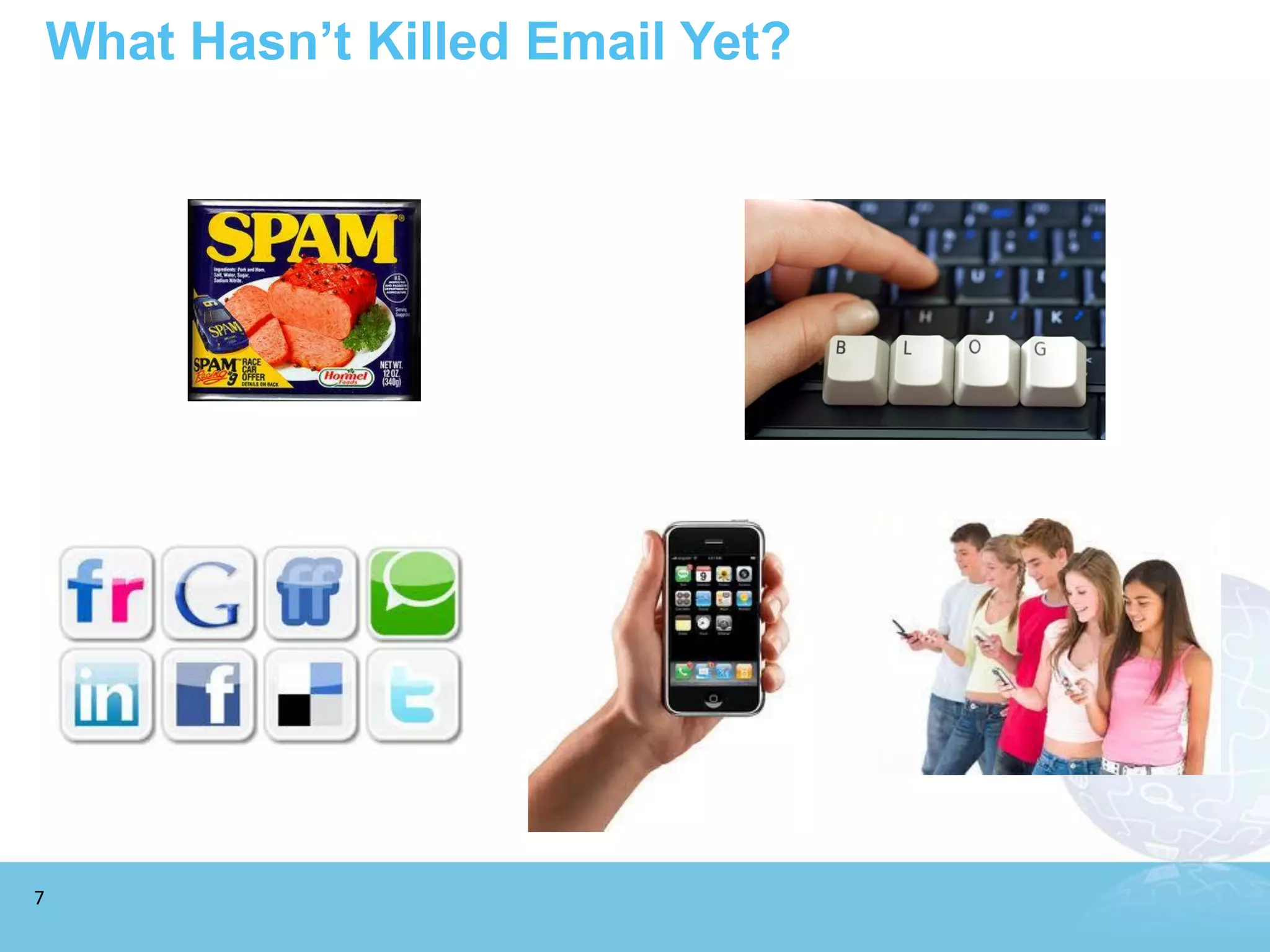 What Hasn’t Killed Email Yet?




7
 