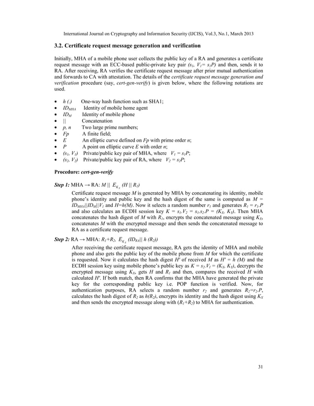 Design of Mobile Public Key Infrastructure (MPKI) Using Elliptic Curve