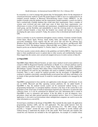 SURVEY OF OPEN SOURCE HEALTH INFORMATION SYSTEMS | PDF