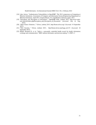 Survey of Open Source Health Information Systems | PDF