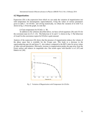 Coexistence of Superconductivity and Itinerant Ferromagnetism in Ucoge ...