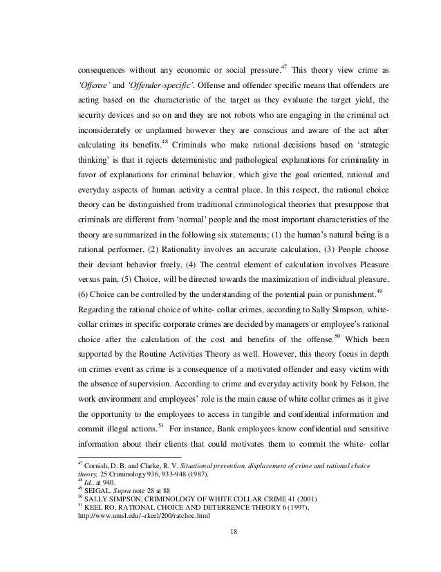 White collar crime essay topics