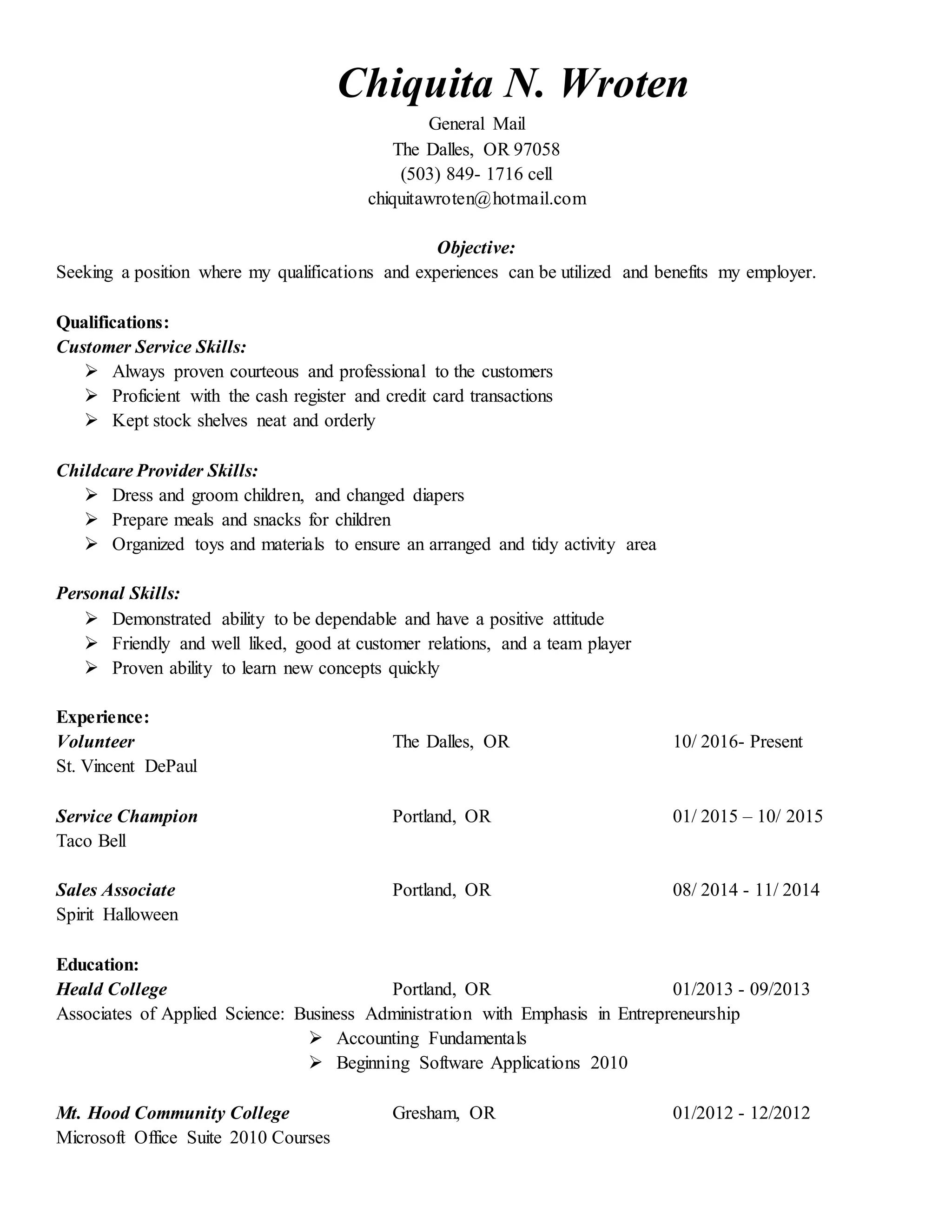 Chiquita W Resume PDF Free Download chiquita-w-resume-pdf-free-download