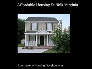 Affordable Housing Suffolk Virginia Low-Income Housing Developments 