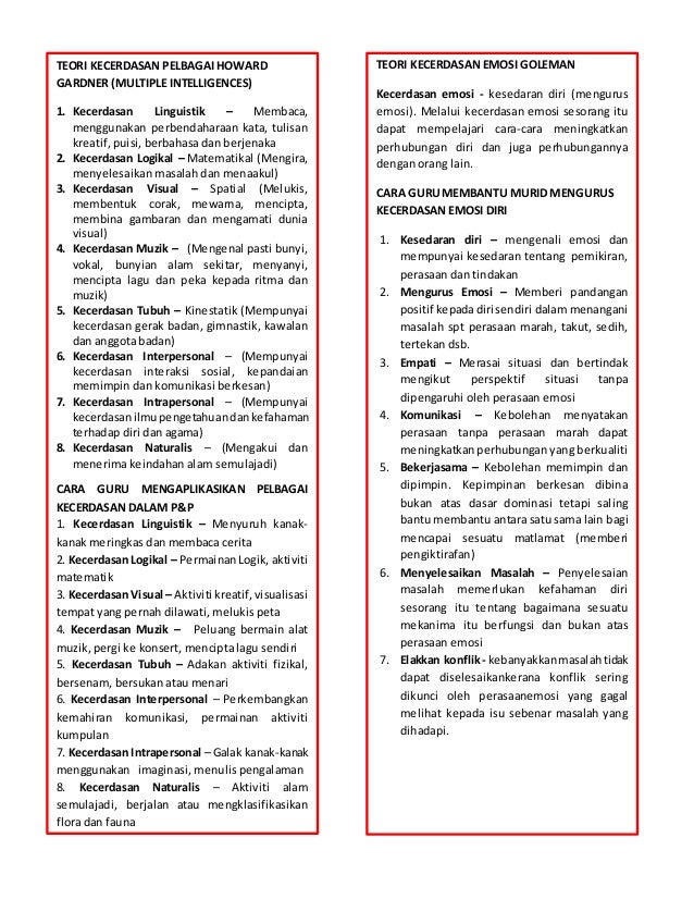 Edup 3033 Nota Murid Dan Pembelajaran