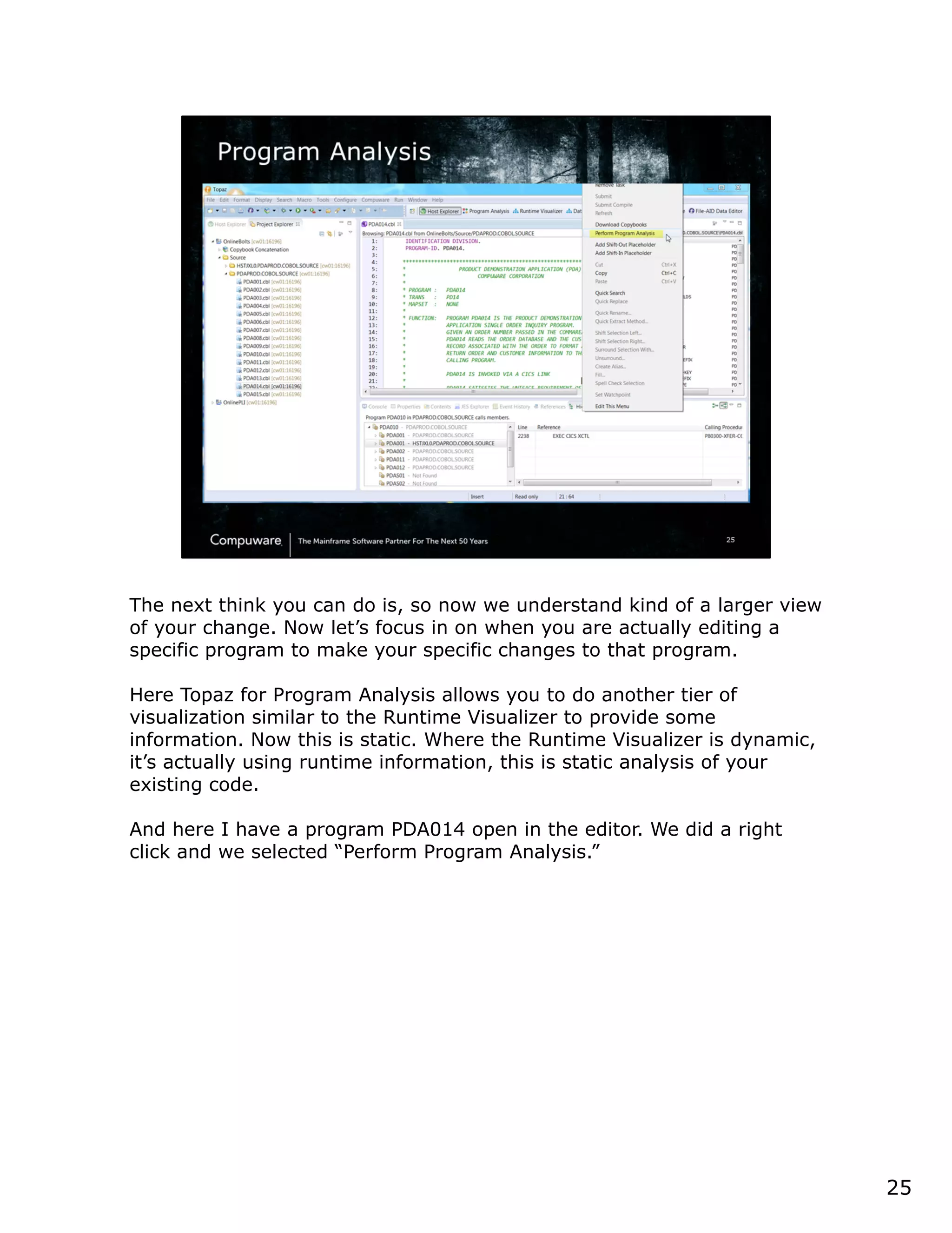 2828
Program Analysis: Program Structure
 