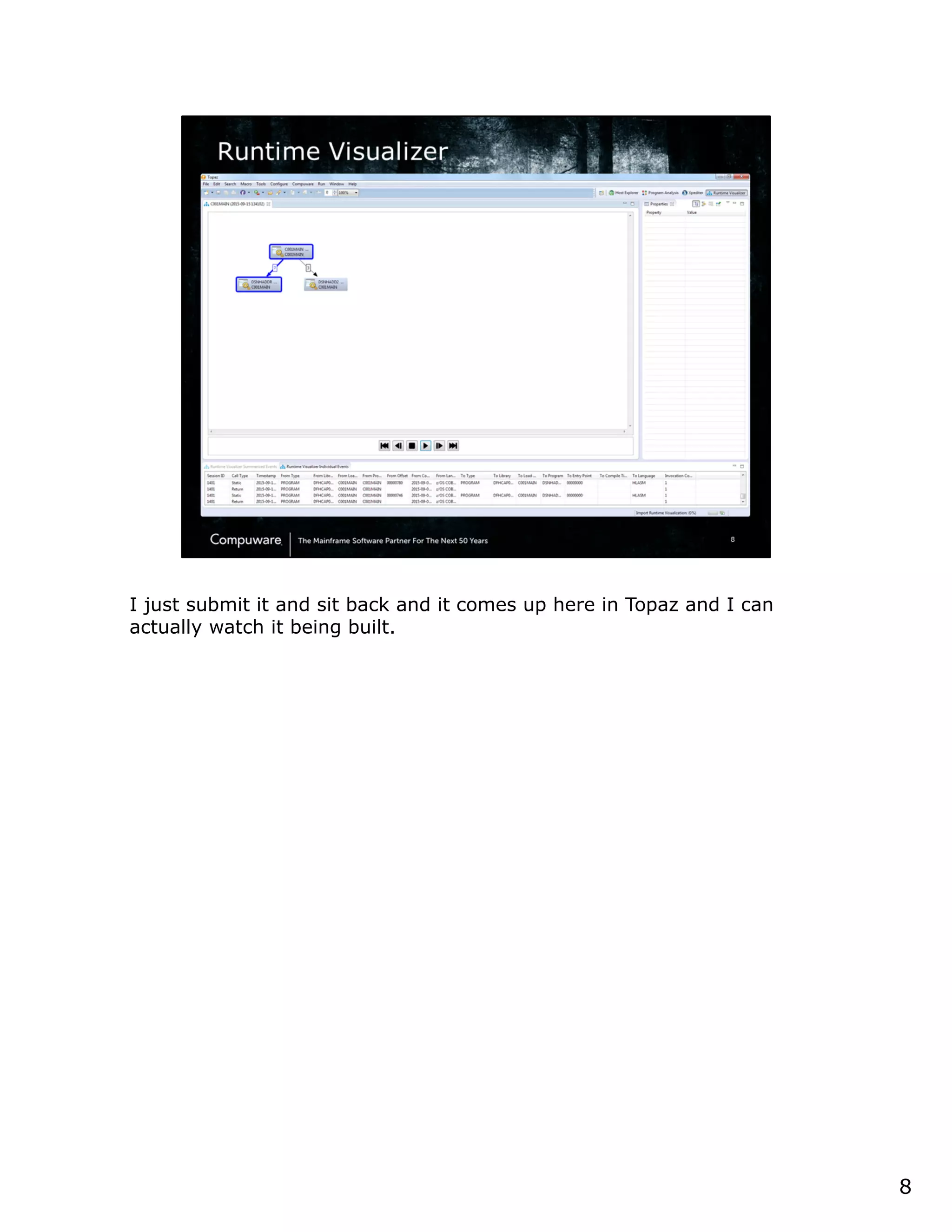 88
Runtime Visualizer
 