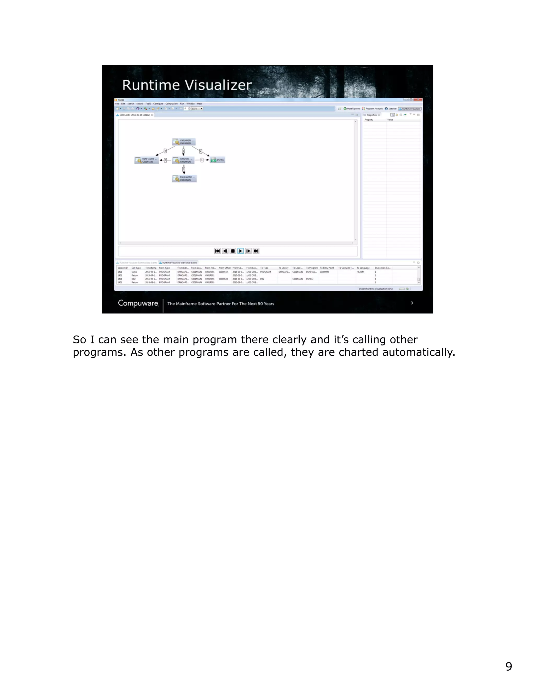 99
Runtime Visualizer
 
