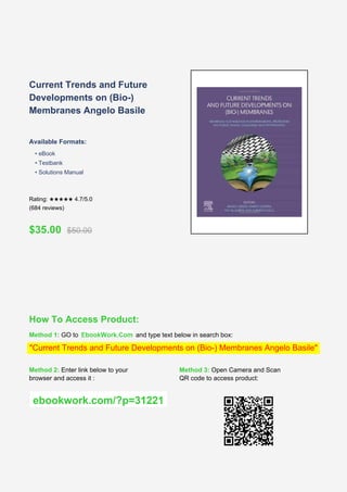 Current Trends and Future Developments on (Bio-) Membranes in ...