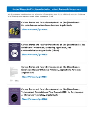 Current Trends and Future Developments on (Bio-) Membranes in ...