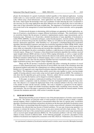 Localization Technique Pdf Anexperimental evaluation of localization methods used in wireless ...