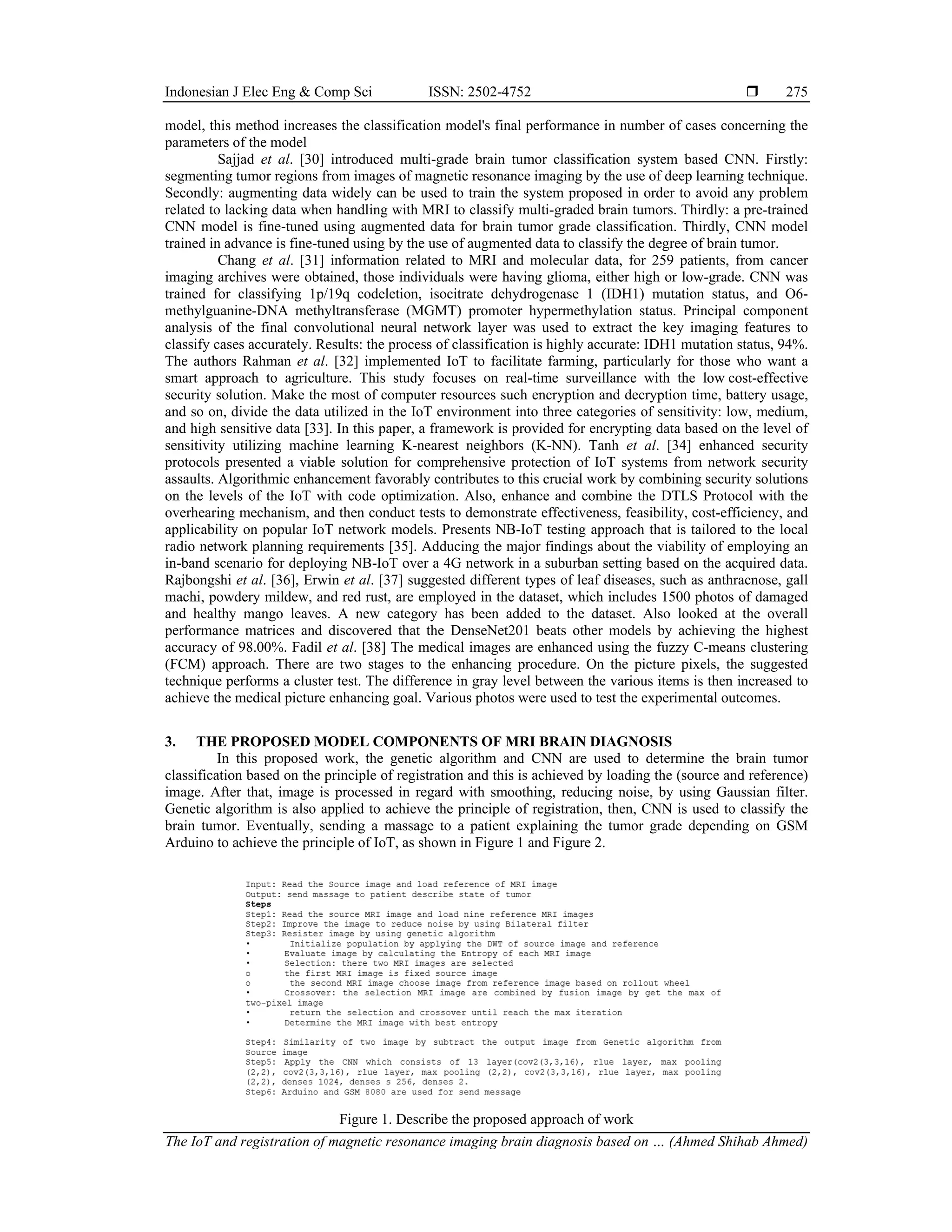 The IoT and registration of MRI brain diagnosis based on genetic ...