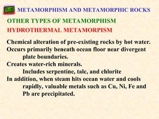 Metamorphic and types of the Metamorphism | PPT