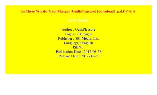 In These Words Yaoi Manga Guilt Pleasure Download P D F In These Words Yaoi Manga Guilt Pleasure Download P D F