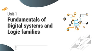 Unit-1
Fundamentals of
Digital systems and
Logic families
 