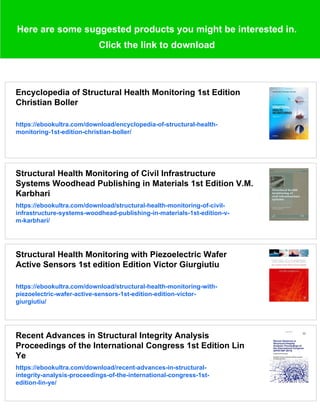 Structural health monitoring of long span suspension bridges You-Lin Xu ...