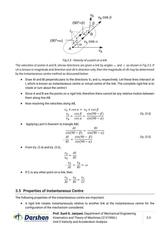 3131906 VELOCITY AND ACCELERATION ANALYSIS | PDF