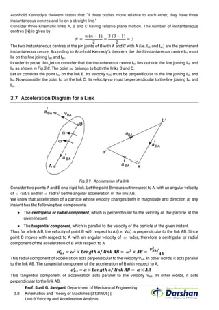 3131906 VELOCITY AND ACCELERATION ANALYSIS | PDF