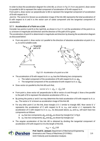 3131906 VELOCITY AND ACCELERATION ANALYSIS | PDF