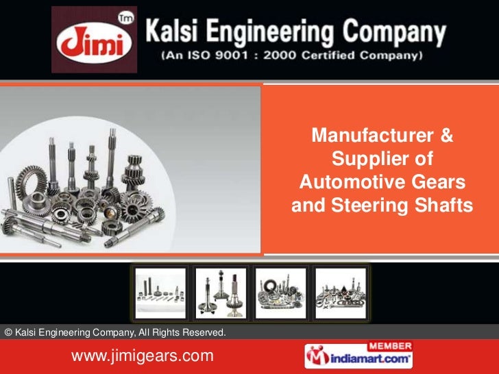 Automotive Axles by Kalsi Engineering Company New Delhi