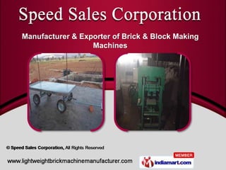 Manufacturer & Exporter of Brick & Block Making
                  Machines
 
