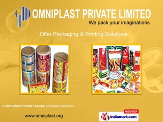 Offer Packaging & Printing Solutions 