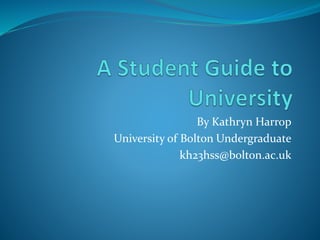 By Kathryn Harrop
University of Bolton Undergraduate
kh23hss@bolton.ac.uk
 