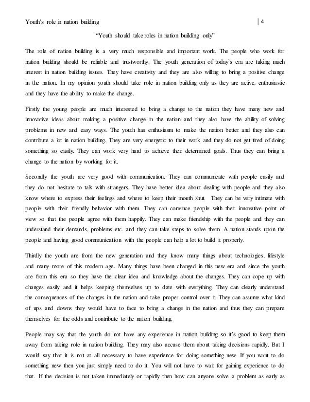Essay on role of youth in today39s world 08 picture