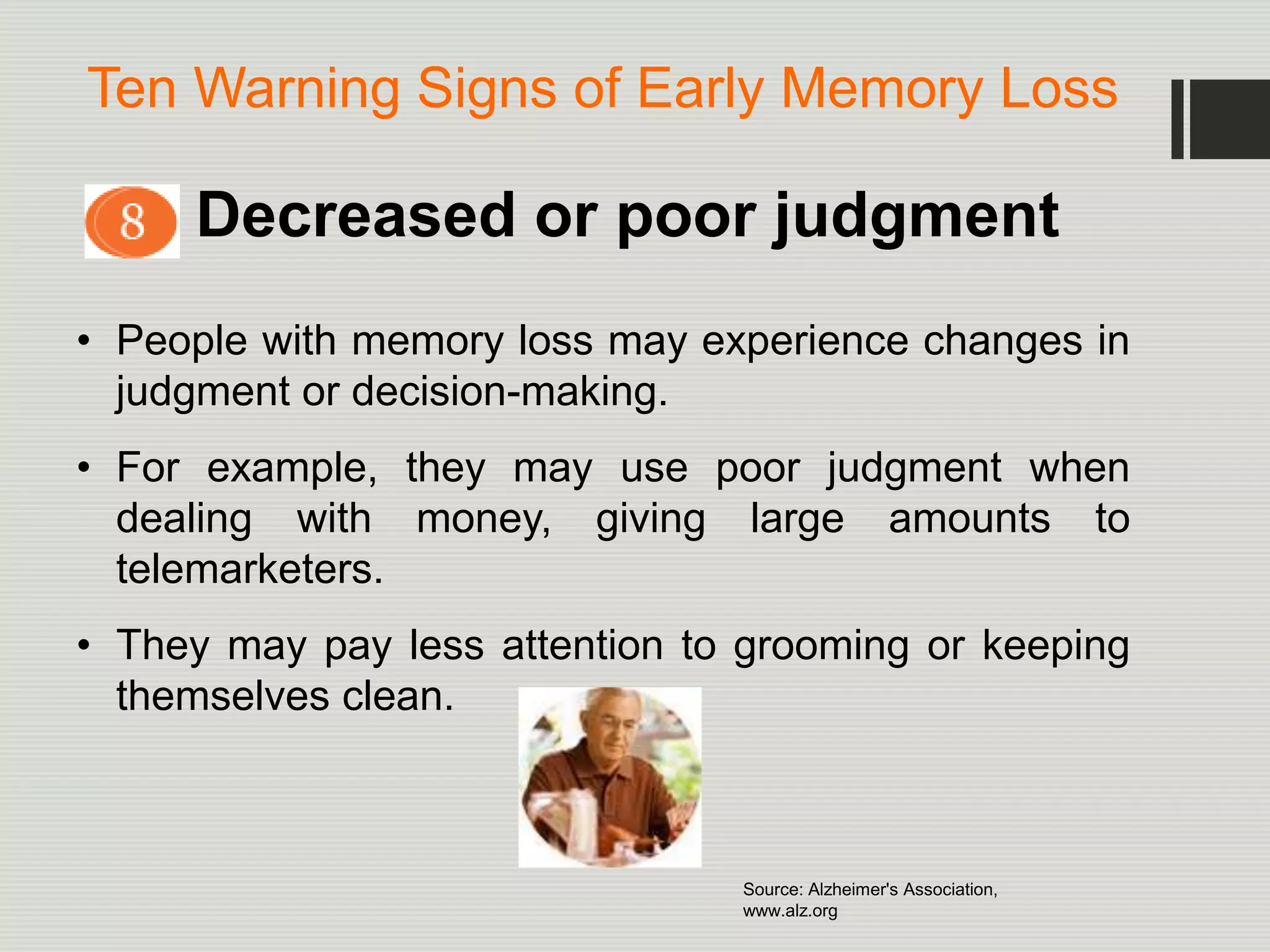 Early Memory Loss vs Normal Aging final | PPTX