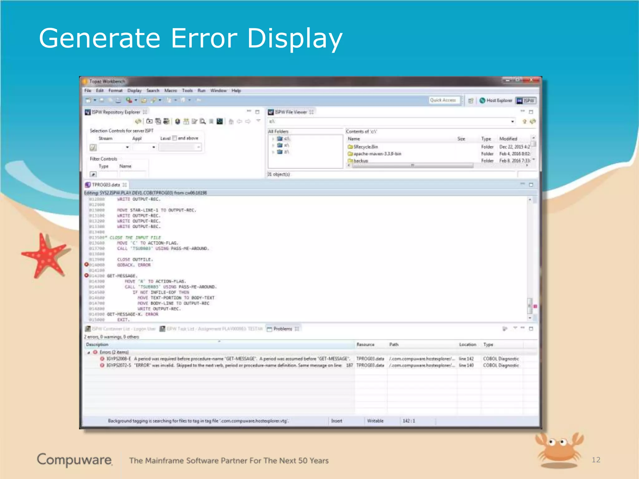 1212
Generate Error Display
 