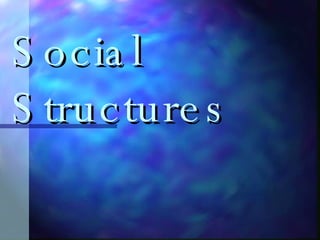 Social Structures 