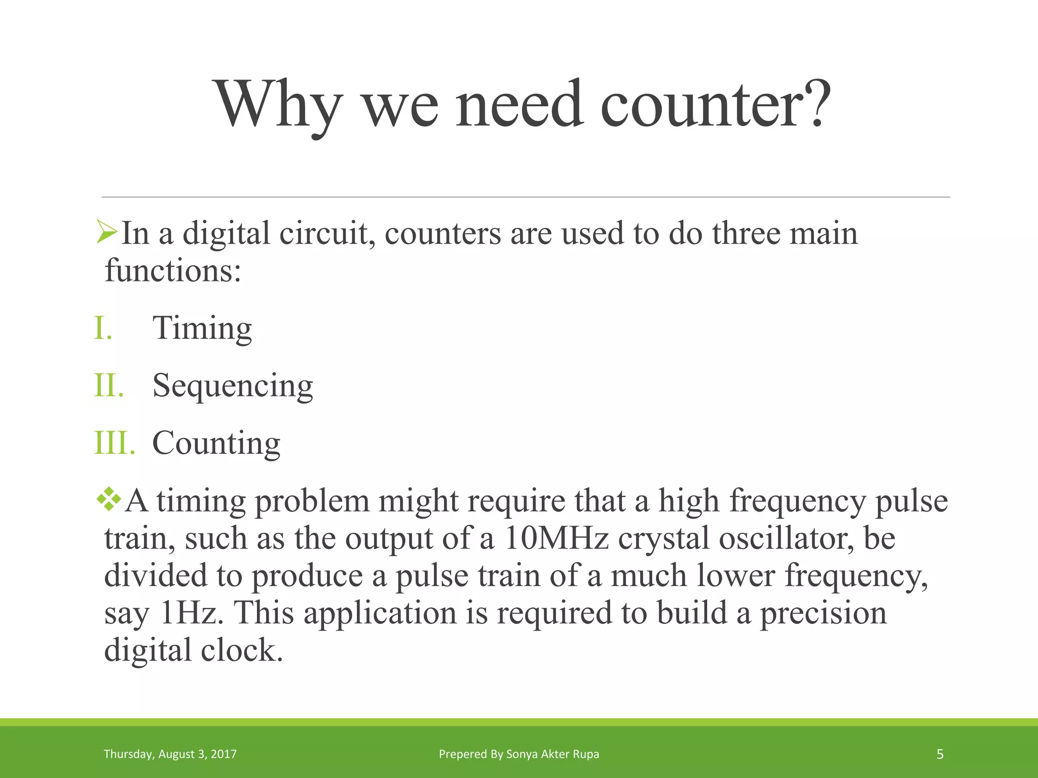 Synchronous Counter in Digital Logic Device | PPT