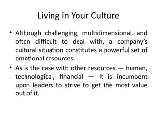 Overarching Culture Principles 10 Principles of Organizational Culture: Driving Sustainable Change and ...