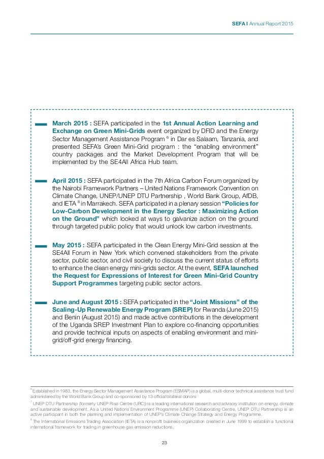 Sefa Report Example | Claims Process – AJEC